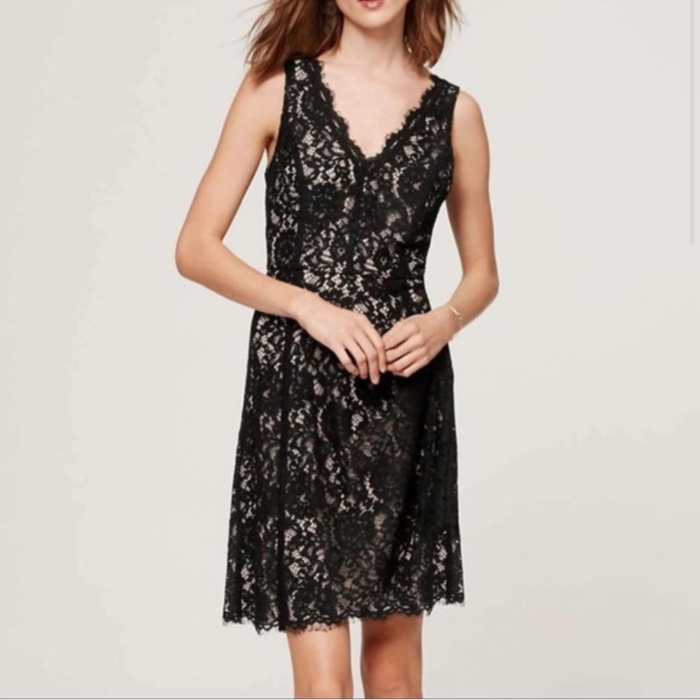 Vintage black lace dress